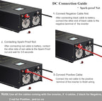 WZRELB 7000W 24V Pure Sine Wave Inverter,24 Volt DC to AC 120V 240V Split Phase Power Inverter,2*AC Hardwire Terminal,14KW Surge,High Efficiency up to 91.6%,Wireless Remote