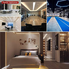 TUNICHX COB LED Strip Lights DC 12V LED Strip Flexible High Density UniformLED Strips,16.4ft 4000K Natural White,CRI 90+,2400LEDs Dimmable Lights for Home Room Decor(No Adapter or Controller)