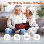 Red Light Therapy for Hands & Wrist,2026 Upgrade 4 Therapy Modes, 5-Level Intensity,10–90 Min Timer, Red & Infrared Light Therapy Device for Home Use (16.5IN*7IN)