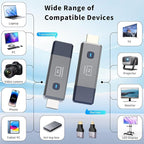 Wireless HDMI Transmitter and Receiver 328ft/100m Extender 4K Decode Input 1080P Output Plug&Play Low-Latency Dual-Band 2.4G/5.8G for Video and Audio to Monitor from PC/Projector/TV Box