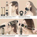 webeauty 5 in 1 Hot Air Styler, High-Speed Negative Ionic Hair Dryer with Auto Curlers, Professional Blow Dryer Brush, Volumizer Straightener Multiple Styling, No Heat Damage