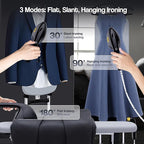 Cobuy Standing Garment Steamer with Dry Ironing, 2000W Powerful Steamer for Clothes with with Flat & Slant & Hanging Iron Options,3 Steam Modes, 25s Fast Heat-Up, Self-Cleaning, 2.2L Water Tank