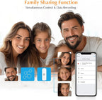 eMylo WiFi Motion Sensor 2 Pack, Smart Wireless Presence Sensor Detector with App Notification Alert, Home Security System PIR Motion Detector Compatible with Smart Life App(2.4 GHz Wi-Fi Required)
