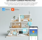 PGST Wireless Alarm System,Smart GSM 4G Home Security System with Door/Motion Sensors,Tuya APP Alerts,Compatible with Alexa&Google Assistant for Home,Villa,Apartment,Kids Safety,Pets