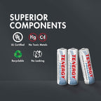 Tenergy TN145 8-Bay AA/AAA NiMH/NiCd Charger + 8xAA & 8xAAA Premium Batteries Combo