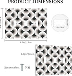 Bvtewkhz Black/White Art Marble 3 Gang Triple Toggle Decorative Light Switch Covers Electrical Faceplate Switch Plates for Bathroom Kitchen Home