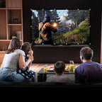 TOWOND Projector Screen 100 inch Projection Screen Indoor Outdoor Washable Anti-Crease 16:9 HD Rear Front Movies Screen for Home Theater Office