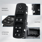 WUANGKI Power Window Switch Front Driver Side | 9+3 Pins | Compatible with 2012-2016 Dodge Grand Caravan 2013-2015 Ram Truck 2013-2015 Ram C/V 2012-2015 Chrysler Town & Country | OE 68110866AB