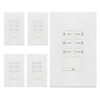 TG 30-Min Countdown Timer Switch, Neutral Required in Wall Timer for Bathroom Fans, Lights, Heaters, with On/Off Switch, TS-C30M, White, 5 Pack