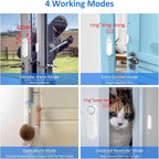 Window and Door Alarm When Opened (5 Pack) for Kids Safety/Home Security, Sliding Front Door Opening Sensor Alarms for Dementia, 120dB Burglar Alert, Ideal for Business, Garage, Apartment,House, White