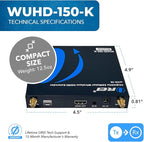 OREI Wireless HDMI Extender Transmitter & Receiver Dongle UtraHD 5.1-5.2 Ghz Up to 4K @ 60Hz - Upto 150 Feet - Perfect for Streaming from Laptop, PC, Cable, Netflix, YouTube, PS4 to HDTV/Projector