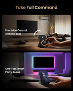 SwitchBot Hub 3 (3rd Gen), Smart Home Hub with 2.4" IPS Screen & Knob Control, WiFi Thermometer Hygrometer, IR Remote (Matter/Bluetooth 200m), Alexa/Google/Apple Home Compatible
