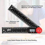 UNIPEC Digital Angle Finder Protractor, Angle Finder Ruler, 7inch 200mm 7inch/200mm, Angle Measuring Tool for Woodworking,Carpenter,Construction,DIY Measurement