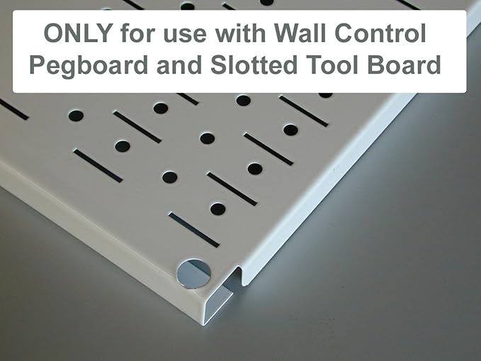 Wall Control Pegboard Accessory U-Shaped Slotted Metal Hook Red (Pack of 2)
