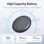 N newline Conference Speaker and Microphone, 2 Mics 360° Voice Pickup, AI Noise Reduction & Clear Calls, USB & Bluetooth Speakerphone, Up to 12H Call Time, for Small-to-Mid Meetings & Home Office