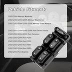 Ford Power Window Switch Replacement for 2002 2003 2004 Ford F250 F350 F450 F550,2002-2003 Explorer, 2002-2005 Excursion Mercury Mountaineer Replacement Button Windows Switches - OE 1L2Z14529BA