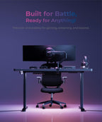 Modernsolid Heavy Duty Ultrawide Monitor Arm with RGB Lighting & USB Charging, Fits 34 to 49 inch Curved Screens, Supports 14 to 38 lbs, Adjustable Desk Mount, Gaming Setup, Black