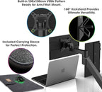 Kado Portable Monitor 15.6-Inch FHD 1080p, 45W Reverse Charging USB-C mini-HDMI Gaming Monitor IPS Display Built-in Speakers, Second Display 180° Kickstand for Laptop PC Phone Mac Xbox PS4/PS5 Switch