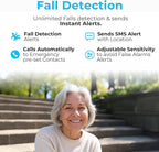 SecuLife SOS Wristband,Fall Detection, GPS Safety Bracelet for Seniors – SOS Button, Geo-Fencing, 2-Way Calling & Caregiver Tracking – Medical Alert Device, Simple & Reliable Alert System