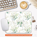 Armanza Square Mouse Pad Pretty Leaves, Personalized Premium-Textured Custom Mouse Mat Design, Washable Mousepad Cloth, Non-Slip Rubber Base Computer Mouse Pads for Wireless Mouse