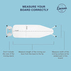 Encasa XO Ironing Board Cover and Pad 42"x14" - 4mm Felt Medium Iron Board Cover with Padding - Heat Resistant, Stain-Safe Dye, Non Slip Elastic Bungee Cord Tightening Iron Table Cover Lime Green