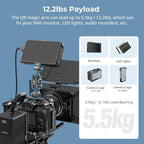 SMALLRIG Quick Release Magic Arm with 360° Ball Head, Articulating Magic Arm with 1/4"-20 Screws & Detachable Locating Pins, Max Payload 5.5kg / 12.1lbs, for Monitor, Camera Cage, HawkLock H21