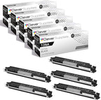 CS Replacement Toner Cartridge Compatible with HP PRO 100 Color MFP M175NW CE310A Black 126A Color PRO M175 MFP PRO 100 M175A PRO 200 M275NW TOPSHOT PRO M275NW 5 Set