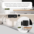 HumanCentric Universal Small Mounting Bracket Compatible with Small Devices, Modems, Power Blocks, Mount on The Wall or Under Your Desk, Vertically or Horizontally