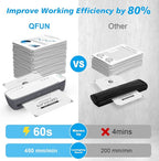 Laminator Machine 13-Inch Thermal Lamination with Laminating Sheets 9 in1 Office Desktop Laminate Machine, Portable A3 Laminater for Teachers Personal 60S Warm-Up Never Jam