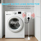 Brezoo Smart Overflow Detection Sensor - Water Overflow Alarm with Real-Time Alerts for Home, Office & Basement Protection