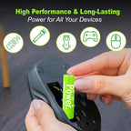 DMK POWER Rechargeable High Capacity Batteries 1.2V NiMH Low Self Discharge (AA Mixed Color 2800MAH (10 Pieces))