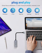 USB a to ethernet Adapter,USB gigabit 1000Mbps Plug and Play with USB 3.0, Driver Free, RJ45 LAN Network Dongle Compatible with Nintendo Switch, Laptop, PC, MacBook, Windows, macOS, Linux