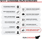 Run-Chicken Door T50 – Automatic Chicken Coop Door Opener, Battery Powered & Weatherproof Aluminum, Smart App & Timer Control, Predator Proof, Easy Install, Reliable All-Season Performance (Red)
