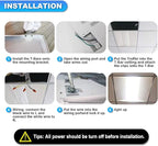 Cortelco 2x2 LED Troffer Light–20W/25W/30W/35W/40W,Up to 6000 Lumens,4 CCT Selectable 3000K/3500K/4000K/5000K,0-10V Dimmable Drop Ceiling Panel – 100-277V,ETL & DLC Listed,Commercial Grade,4-Pack