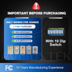 2 for Multi-Code 3089 MultiCode 308911 Linear MCS308911, 10 Dip Switch Gate Opener Remote 300MHZ, Multi Code Garage Door Opener【10-Year-Warranty】