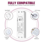 EMITEVER 25W Triac Dimmable Driver,Power Supply,AC 120V to DC 24V Transformer,Compatible with Lutron and Leviton Dimmers,for LED Lighting,Class 2,ETL Certified