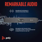Poly Studio R30 4K Video Conferencing Bar (Plantronics) – Camera, Mic, & Speaker for Small Rooms – Automatic Camera Framing – Noise Reduction Technology – Works w/Teams, Google, Zoom –Amazon Exclusive