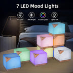 ASAKUKI 700 ml Essential Oil Diffuser for Home and Office, 7 LED Lights Aromatherapy Humidifier with Auto-Off Safety Switch