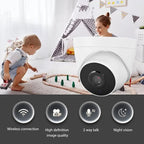 ZASCHMOY Home Security Camera, 1080P HD 2MP Indoor WiFi Surveillance Camera with Night and 2 Way Audio, for Baby Pet Monitor, Works