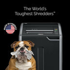 Fellowes Powershred 485Ci 100% Jam Proof Commercial Grade, Quiet Operation 30-Sheet Cross-Cut Paper Shredder, TAA Compliant (38485), Black