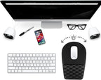 BOCHEERY Ergonomic Mouse Pad Wrist Support,Upgrade Mousepad with Massage Design,Non-Slip PU Base Desktop Mouse Pads for Pain Relief, Computer, Office & Home,12 x 8 in（E-Black）