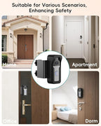ZUMIMALL Anti-Theft Video Doorbell Mount, No-Drill Doorbell Mounting Bracket for Houses, Apartments, Businesses, Easy Installation, Suitable for Most Doorbells