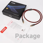 TODN HiFi Digital Coaxial Audio Cable for Audiophile 75-Ohm SPDIF Coax Subwoofer Cable RCA to RCA with OFC Core and Shielded (3ft /1m)