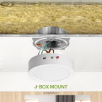 ASD LED 7" Round Flush Mount Ceiling Light Fixture, Low Profile Surface Lighting | 5CCT, Dimmable, Battery Backup, ETL Listed | 15W 1200LM 2700-6000K 120V | Kitchen, Bedroom, Hallway Lamp | White