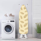 ZCFYGDX Ironing Board Covers,Elastic Edge 3 Bottom Nylon Buckle Straps, Stain Resistant & Resistant Scorch, Easy to Installation Fasteners Minimalist Palm Leaf Print Decor Size-L 17 x 49
