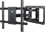 USX MOUNT Heavy Duty Full Motion TV Wall Mount for 60-100 Inch Large TVs, up to 220lbs, Swivel & Tilt, Preassembled TV Mount for 60" 65" 75" 80" 85" 90" 98" 100", Max VESA 800x600mm, Fits 12-24" Studs