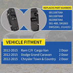 AMICAREP Master Power Window Switch Driver Side Compatible with 2012-2015 Dodge Grand Caravan Ram C/V Chrysler Town&Country 8+8 Pin 2 Door Replaces# 68110870AA 68110870AB