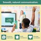 Talkaroo AAC Device for Autism - AAC Communication Device for Nonverbal Kids and Adults - 4 Programmable and 12 Pre Set Iconic Buttons with Adjustable Volume - Used in Classrooms for Speech Therapy