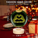 Kopesmsy 3D TayTay Gifts, Cute 3.15-inch Hands Heart Shaped Crystal Ball Night Light with Wood Base, Night Light Room Decor, Birthday Anniversary Christmas Gift for Fans, Music Song Lover