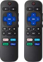 (Pack of 2) Replacement Remote Control Compatible for Roku TV,for TCL Roku/for Hisense Roku/for Onn Roku(Not for Roku Stick,Box and Players)